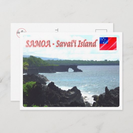 Carte Postale Île de Savai'i - Littoral - Samoa - (Devant / Derrière)