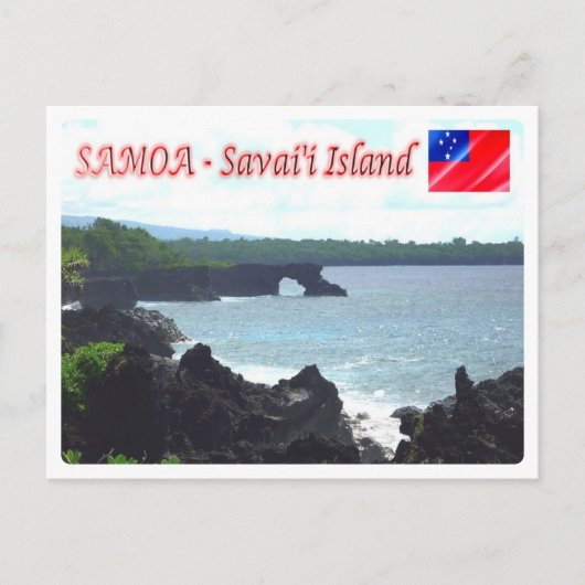 Carte Postale Île de Savai'i - Littoral - Samoa - (Devant)