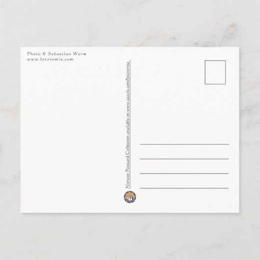 Carte Postale Île de Senja Norvège (Dos)