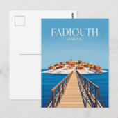 Carte Postale Île de Shell (Fadiouth) Sénégal (Devant / Derrière)