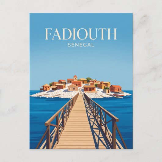 Carte Postale Île de Shell (Fadiouth) Sénégal (Devant)