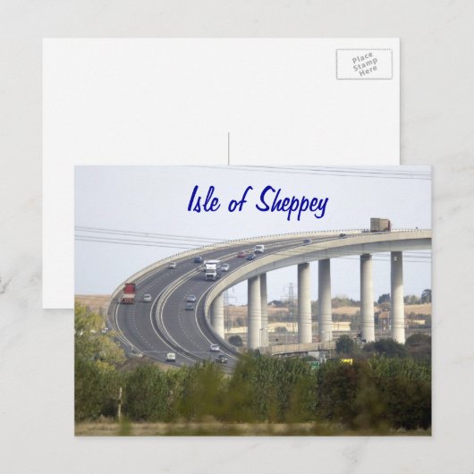 Carte Postale Île de Sheppey (Devant / Derrière)