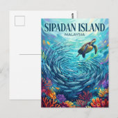Carte Postale Île de Sipadan Malaisie (Devant / Derrière)