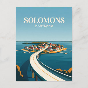 Carte Postale Île de Solomons Maryland