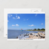 Carte Postale Île de Sullivan Charleston Caroline du Sud (Devant / Derrière)