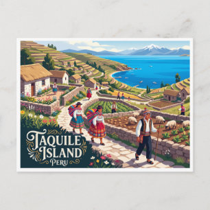 Carte Postale Île de Taquile Puno Pérou