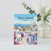 Carte Postale Île de Tinos Grèce (Debout devant)