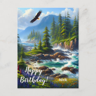Carte Postale Île de Vancouver Nature Art Anniversaire Personnal