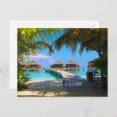 Carte Postale Île de Veligardu, Maldives (Devant / Derrière)