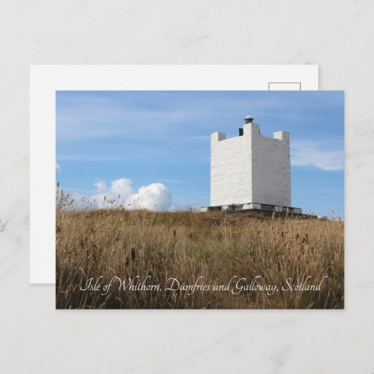 Carte Postale Île de Whithorn Tower, Écosse (Devant / Derrière)
