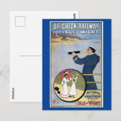 Carte Postale Île de Wight, Angleterre, Excursion ferroviaire (Devant / Derrière)
