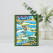 Carte Postale Île de Wight Pictorial Map (Debout devant)