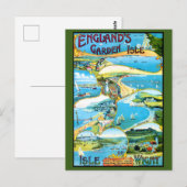 Carte Postale Île de Wight Pictorial Map (Devant / Derrière)