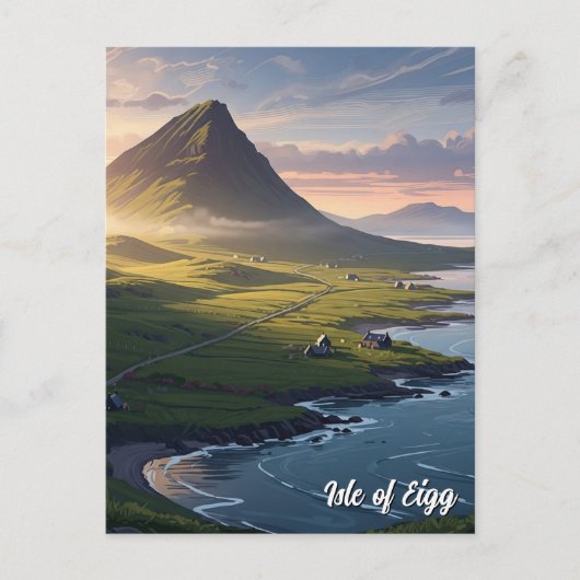 Carte Postale Île d'Eigg, voyage en Écosse (Devant)
