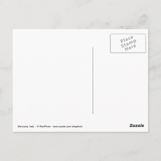 Carte Postale Île d'Elbe - vue sur Marciana (Dos)