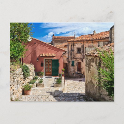 Carte Postale Île d'Elbe - vue sur Marciana (Devant)