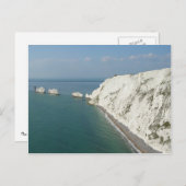 Carte Postale Île des aiguilles et des falaises de Wight (Devant / Derrière)