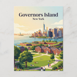 Carte Postale Île des Gouverneurs New York