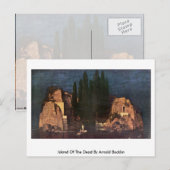 Carte Postale Île des morts par Arnold Bocklin (Devant / Derrière)