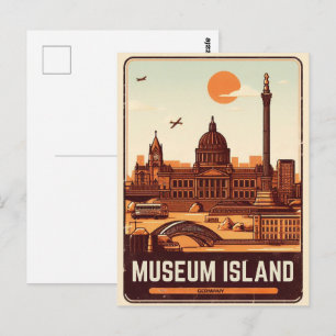 Carte Postale Île des musées Berlin - le cœur historique de Berl