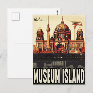 Carte Postale Île des musées Berlin - le cœur historique de Berl