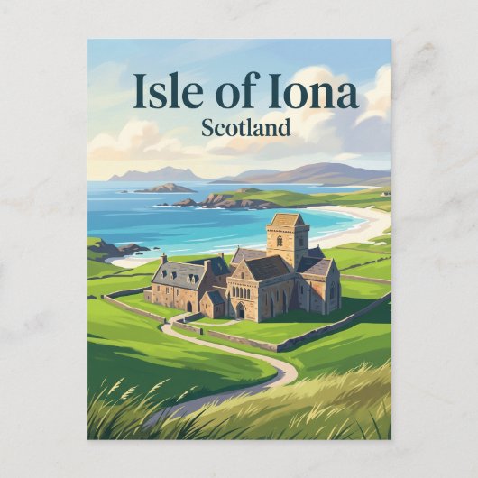 Carte Postale Île d'Iona Écosse (Devant)