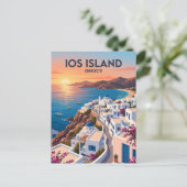 Carte Postale Île d'ios Grèce (Debout devant)