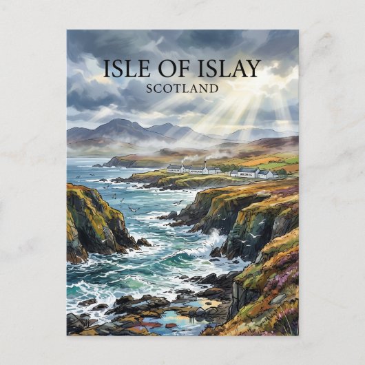 Carte Postale Île d'Islay Écosse (Devant)