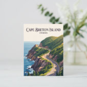 Carte Postale Île du Cap-Breton Canada (Debout devant)