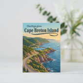 Carte Postale Île du Cap-Breton Canada (Debout devant)