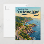 Carte Postale Île du Cap-Breton Canada (Devant / Derrière)