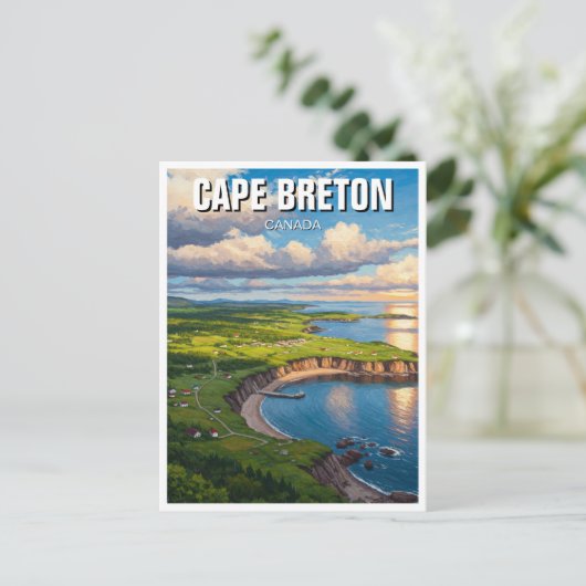Carte Postale Île du Cap-Breton Canada (Debout devant)