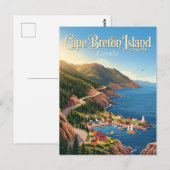 Carte Postale Île du Cap-Breton Canada (Devant / Derrière)