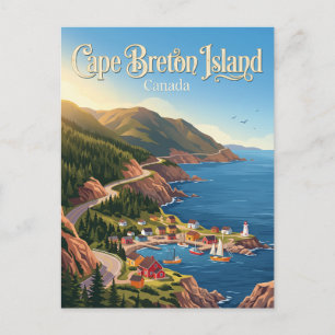 Carte Postale Île du Cap-Breton Canada
