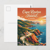 Carte Postale Île du Cap-Breton Canada (Devant / Derrière)