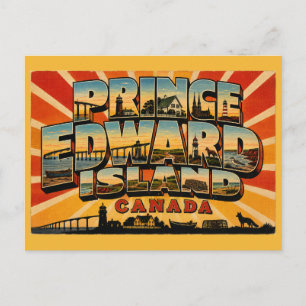Carte Postale Île-du-Prince-Édouard Canada Vintage