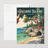 Carte Postale Île Galiano Canada (Devant / Derrière)