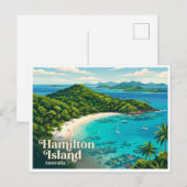 Carte Postale Île Hamilton Australie (Devant / Derrière)
