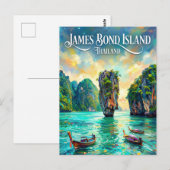 Carte Postale Île James Bond Thaïlande (Devant / Derrière)