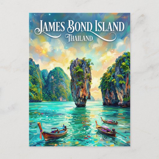 Carte Postale Île James Bond Thaïlande (Devant)