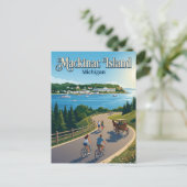 Carte Postale Île Mackinac États-Unis (Debout devant)