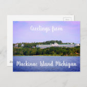 Carte Postale Île Mackinac Michigan (Devant / Derrière)