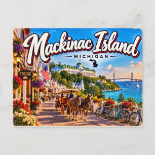 Carte Postale Île Mackinac, Michigan