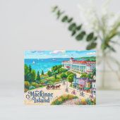 Carte Postale Île Mackinac Michigan (Debout devant)