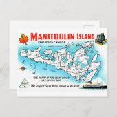 Carte Postale Île Manitoulin Canada (Devant / Derrière)