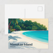 Carte Postale Île Manukan Malaisie (Devant / Derrière)