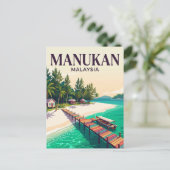 Carte Postale Île Manukan Malaisie (Debout devant)