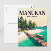 Carte Postale Île Manukan Malaisie (Devant / Derrière)