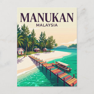 Carte Postale Île Manukan Malaisie