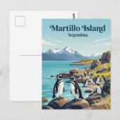 Carte Postale Île Martillo Argentine (Devant / Derrière)